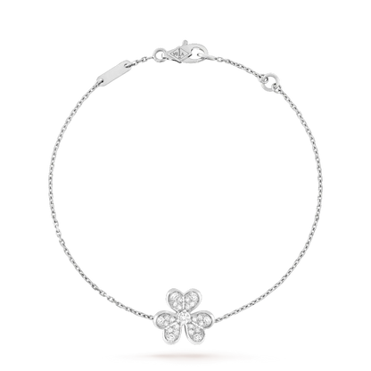 [Noble Jewelry]FRIVOLE SILVER FLOWER DIAMOND BRACELET