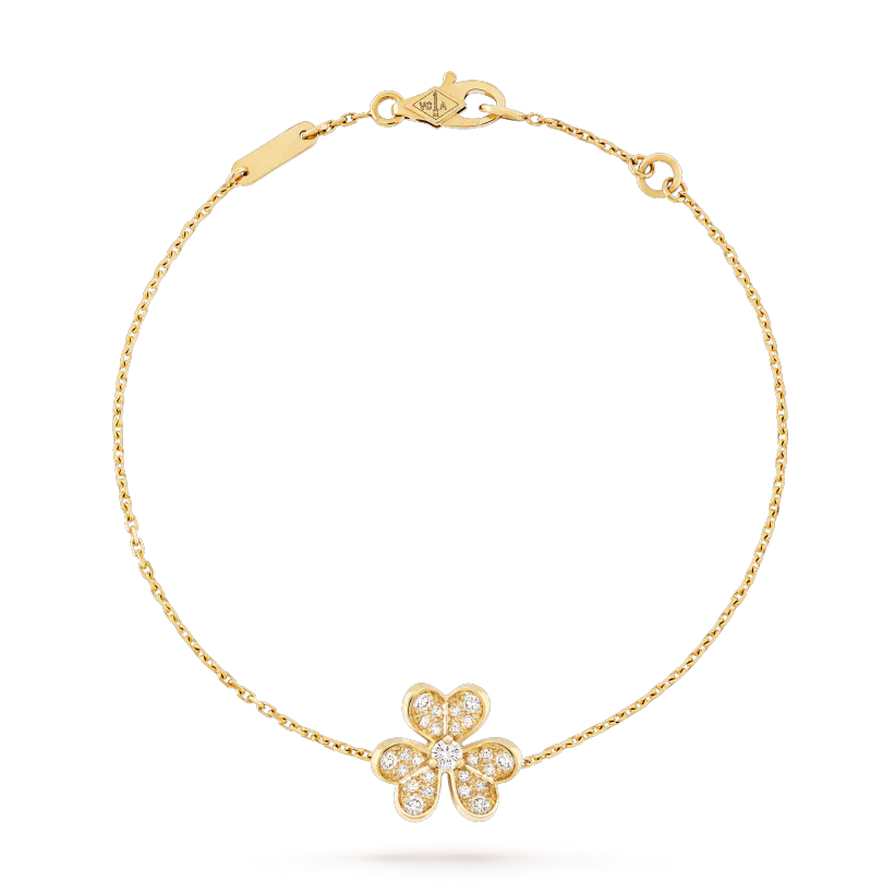 [Edler Schmuck]FRIVOLE GOLD BLUMEN DIAMANT ARMBAND