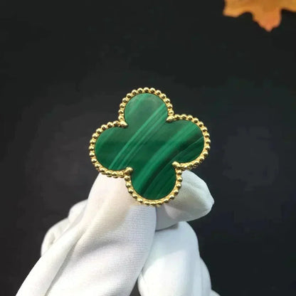 [Noble Jewelry]CLOVER MALACHITE RING