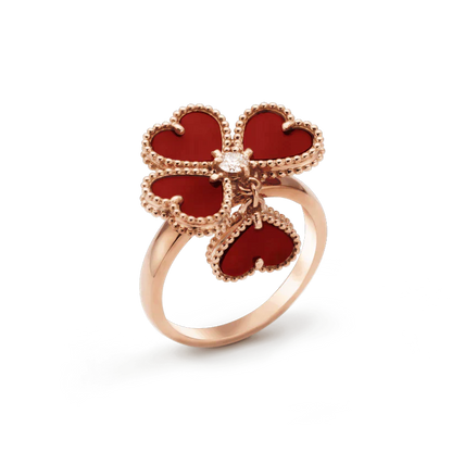 [Noble Jewelry]SWEET CLOVER CARNELIAN RING