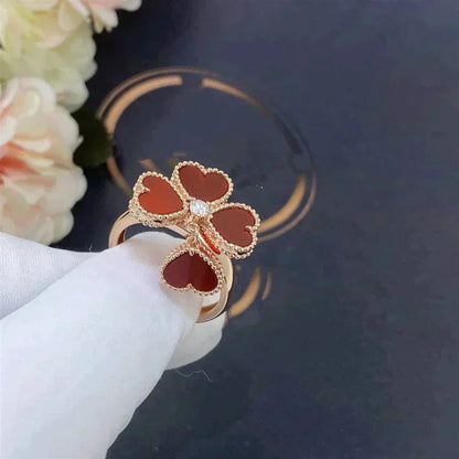 [Noble Jewelry]SWEET CLOVER CARNELIAN RING