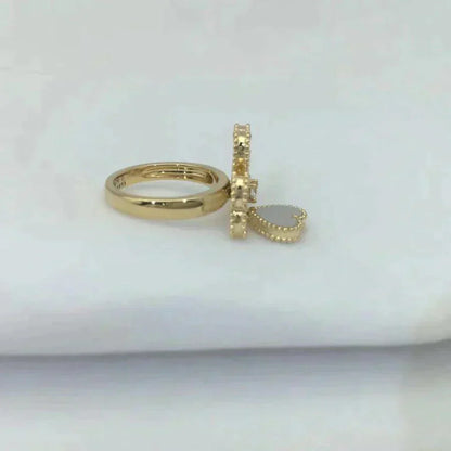 [Noble Jewelry]SWEET CLOVER WHITE MOP RING