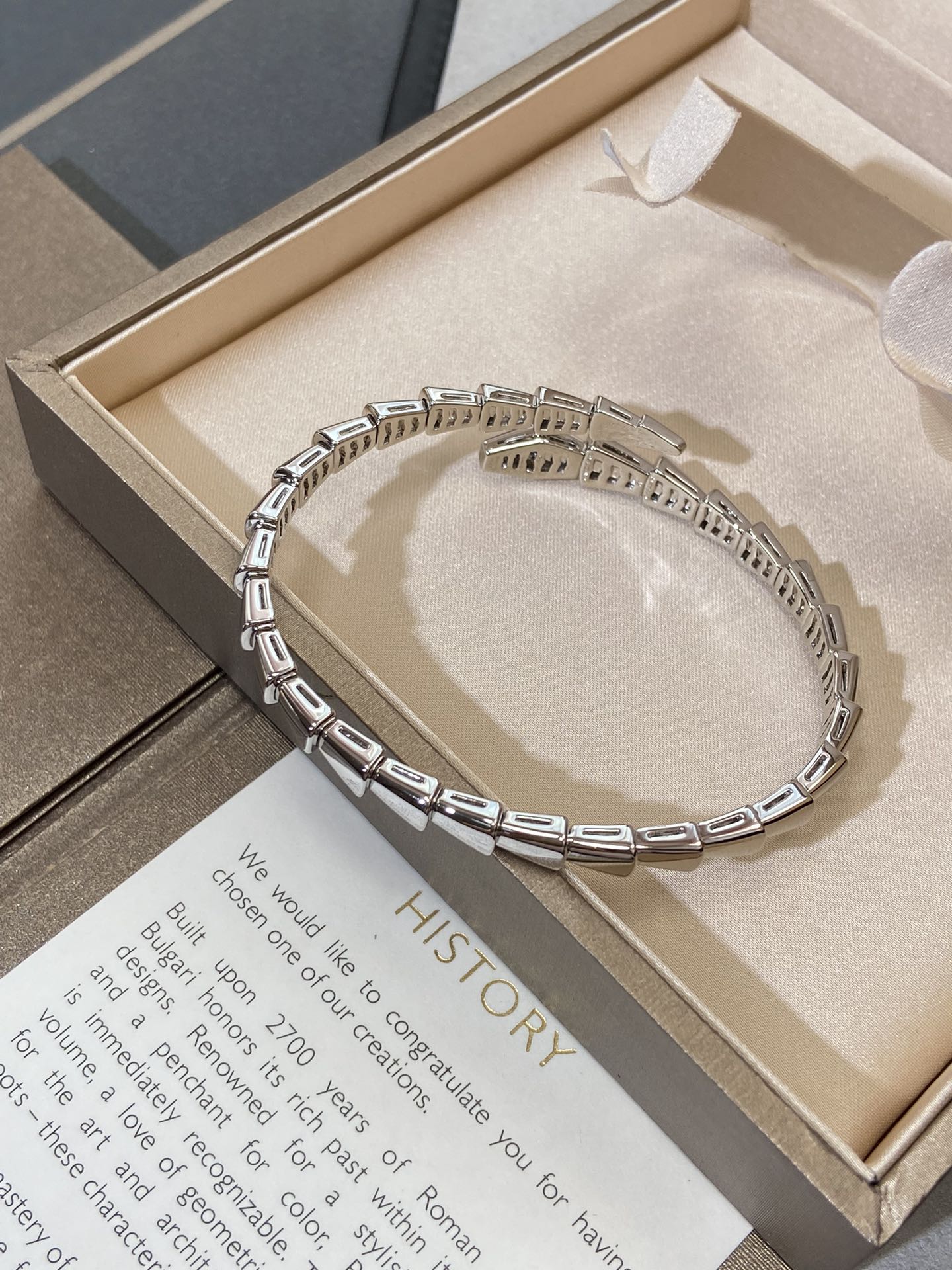 [Noble Jewelry]SERPENTI VIPER SILVER BRACELET