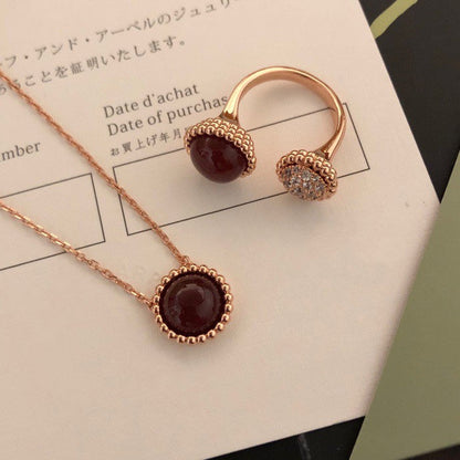 [Noble Jewelry]PERLEE COULEURS DIAMOND ROSE GOLD BETWEEN THE FINGER RING