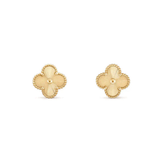 [Noble Jewelry]CLOVER MEDIUM 1 MOTIFS LASER EARRINGS