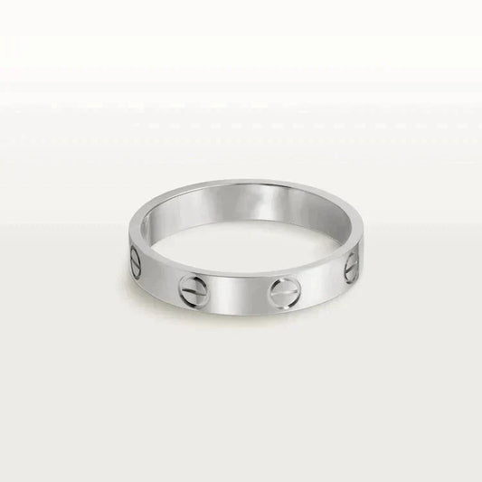 [Noble Jewelry]LOVE RING 4MM 1 DIAMOND SILVER