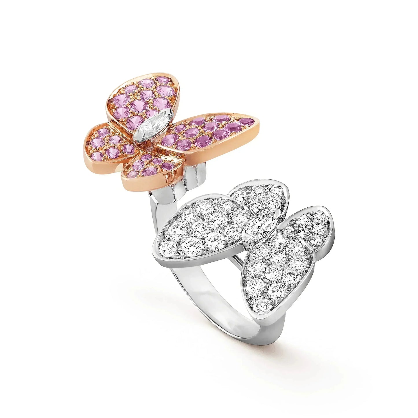 [Noble Jewelry]TWIN BUTTERFLY DIAMOND RING